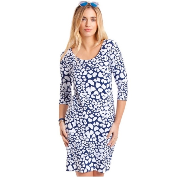 Persifor Kilpatrick Panthera Dress Blue White Size Large NWT New - Picture 1 of 11